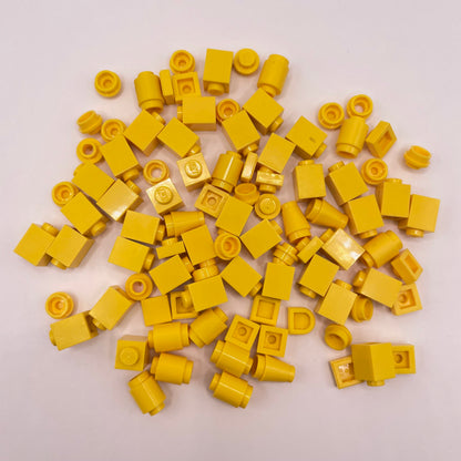 LEGO Greebling, Yellow, 100 Pieces