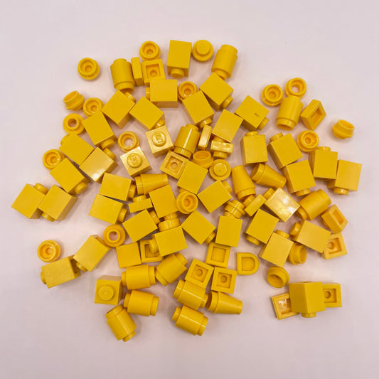 LEGO Greebling, Yellow, 100 Pieces
