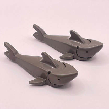 LEGO Sharks, Pirate Style, Old Dark Grey, 2 Pieces, Playwear