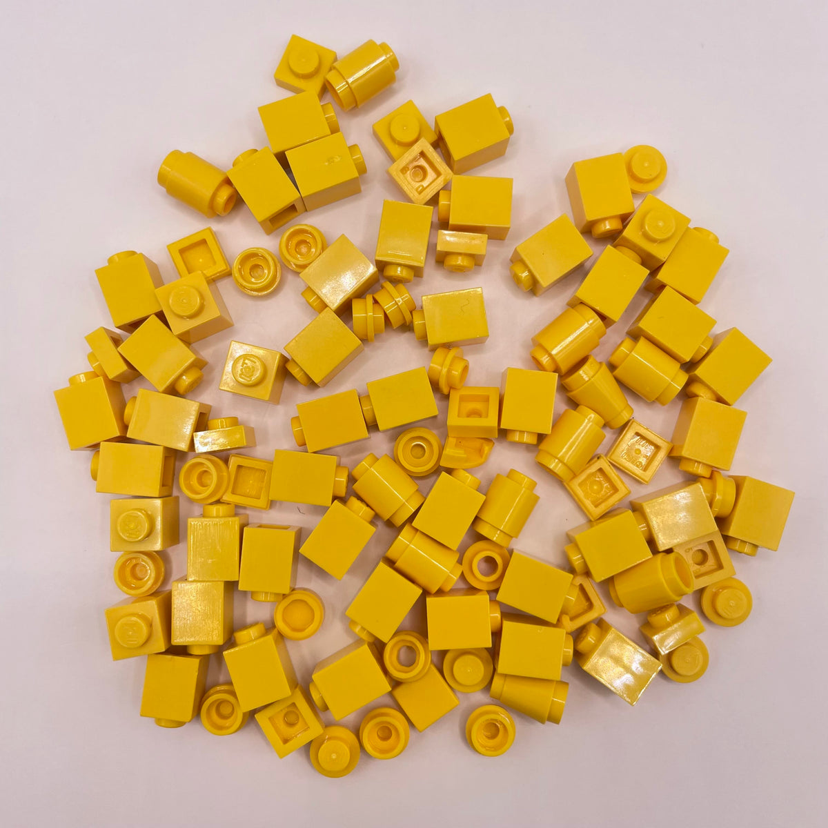 LEGO Greebling, Yellow, 100 Pieces