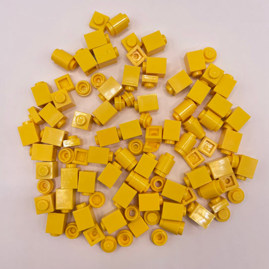 LEGO Greebling, Yellow, 100 Pieces