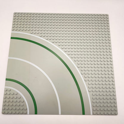 LEGO Baseplate Road, 7 Stud Curve, 32x32, Old Light Grey, 2359p01 (1 Piece) Playwear