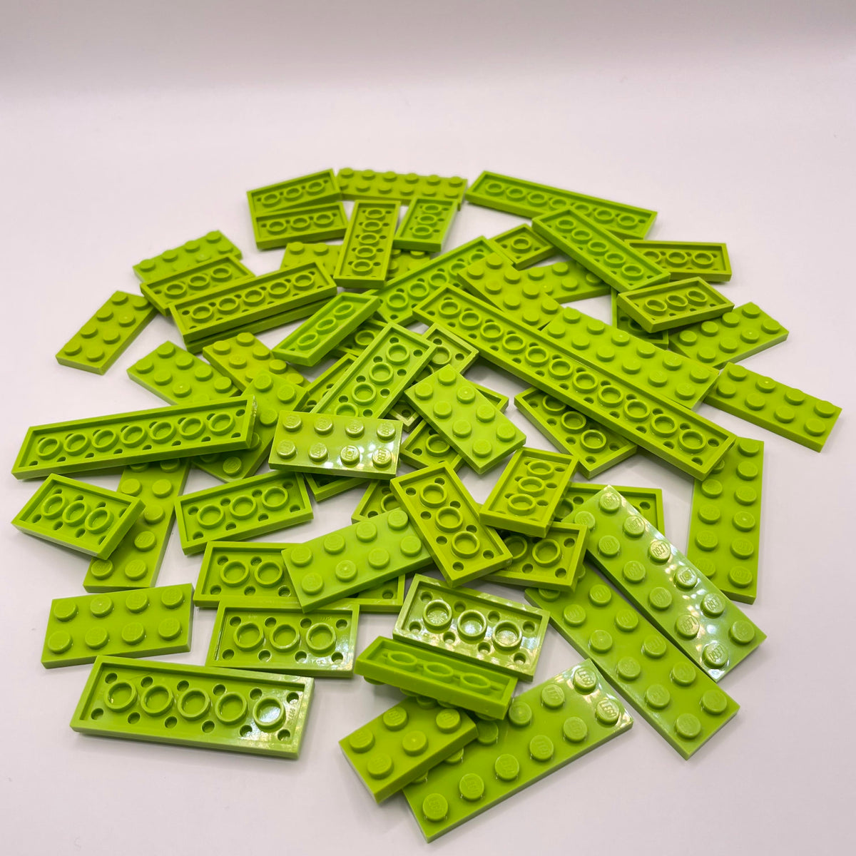 LEGO Lime, Plates, 2x Wide Approx. 80g