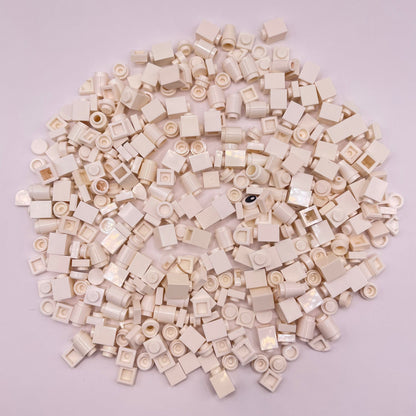 LEGO Greebling, White, Approx. 50g
