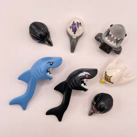 LEGO Bird and Shark Headgear, Chima, Collectibles, Minifigure Accessories, 7 Pieces
