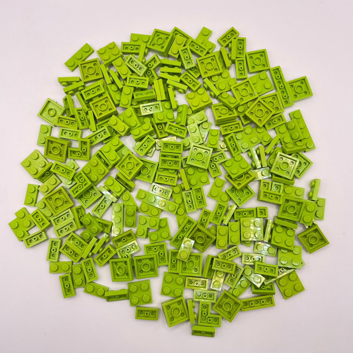 LEGO Lime, Plates, Small, Approx. 100g