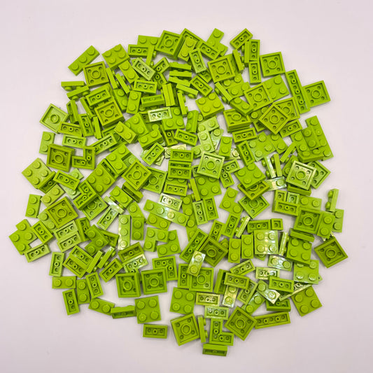 LEGO Lime, Plates, Small, Approx. 100g