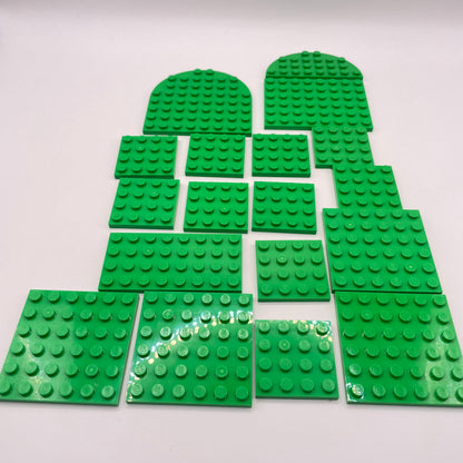 LEGO Plates, Bright Green, Approx. 60g