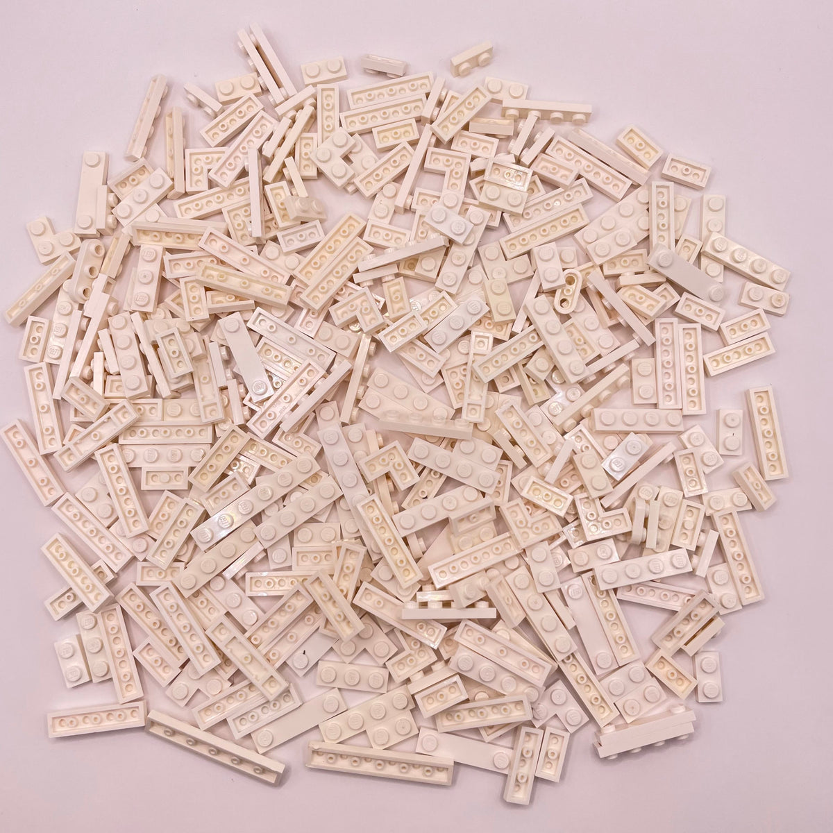 LEGO Plates 1x, Short, White, Approx. 170g