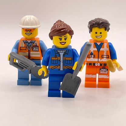 LEGO Construction Workers, City, Minifigures, Set of 3