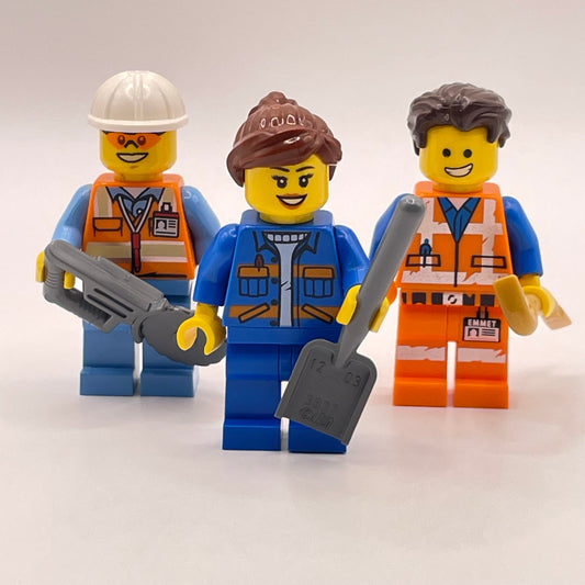 LEGO Construction Workers, City, Minifigures, Set of 3