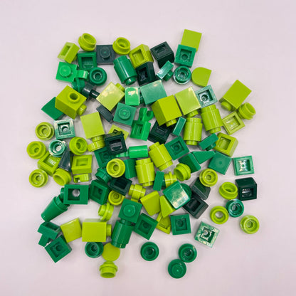 LEGO Mixed Green, Greebling, 100 Pieces