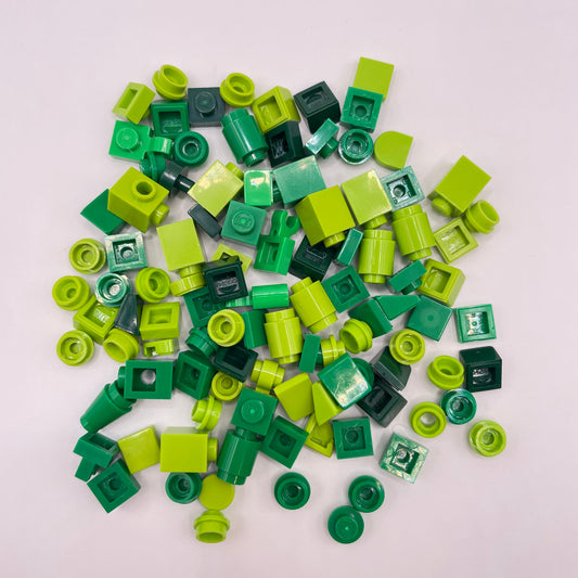 LEGO Mixed Green, Greebling, 100 Pieces