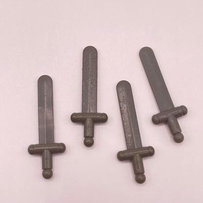 LEGO Sword, Castle, Minifigure, 4 Pieces, marked