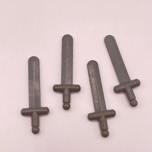 LEGO Sword, Castle, Minifigure, 4 Pieces, marked