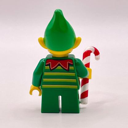 LEGO Elf with Candy Cane, Holidays, Christmas, Minifigure (hol399 Candy Cane)