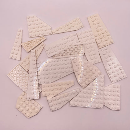 LEGO Wings Plates, White, Approx. 70g