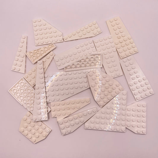 LEGO Wings Plates, White, Approx. 70g