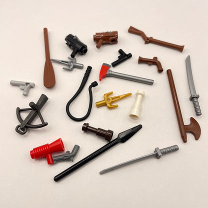 LEGO Tools and Weapons, Minifigure Accessories, 20 Pieces