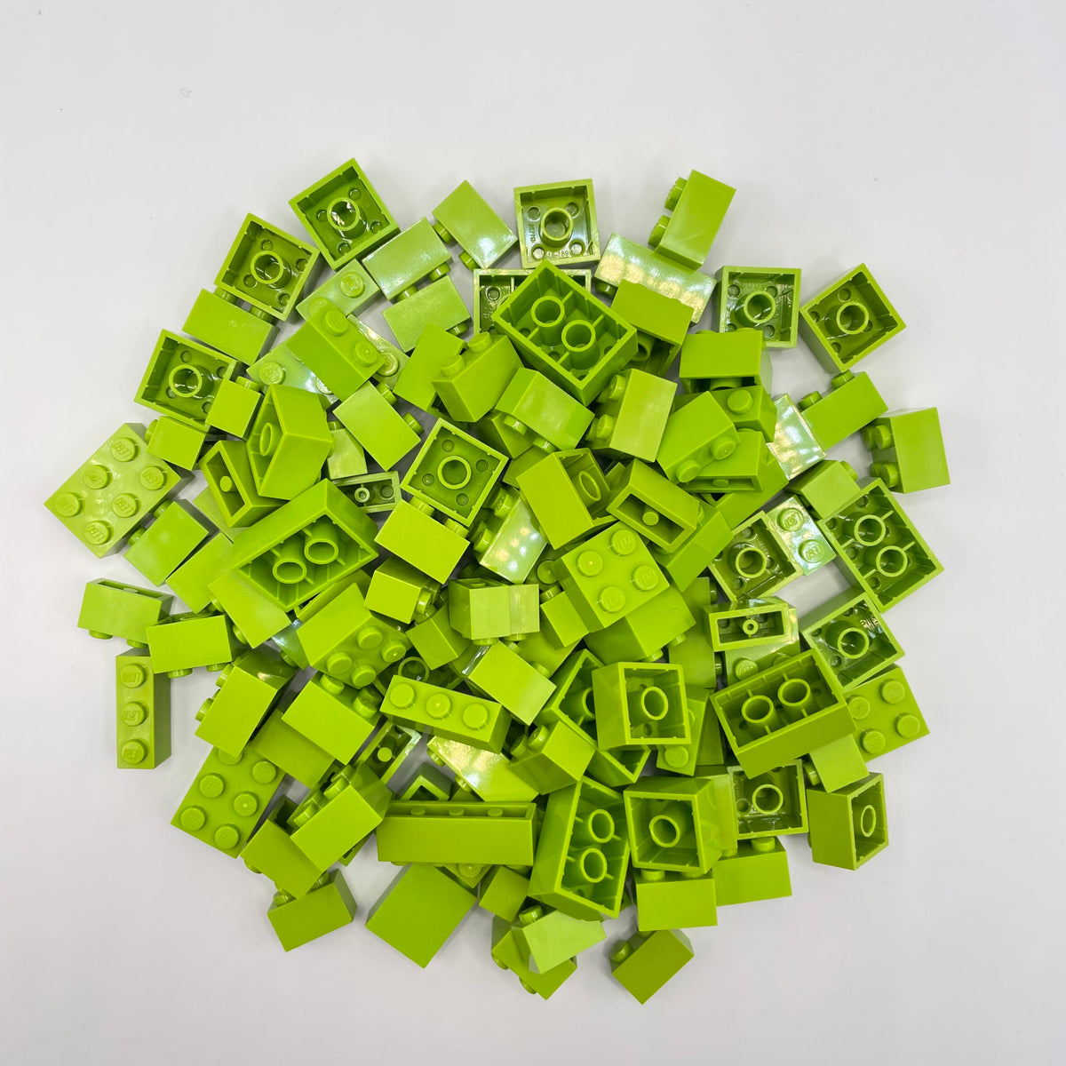 LEGO Bricks, Lime, Approx. 140g