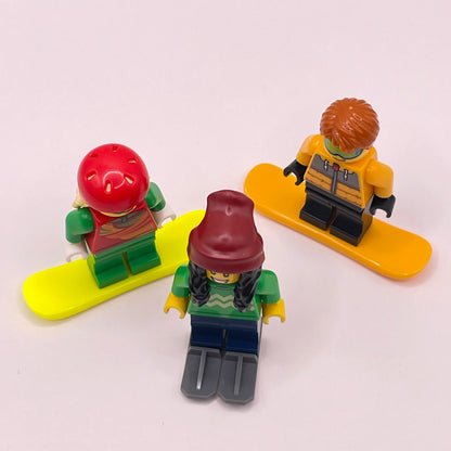LEGO Skiers and Snowboarders, City, Winter, (3 pack)