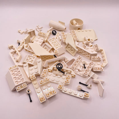 LEGO Mixed Flight, Vehicle Pieces, White, Approx. 70g