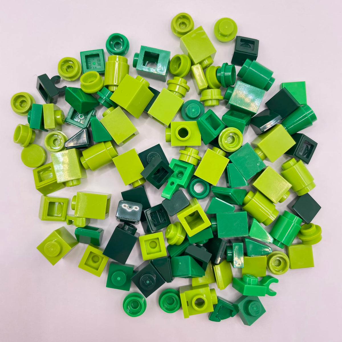 LEGO Mixed Green, Greebling, 100 Pieces