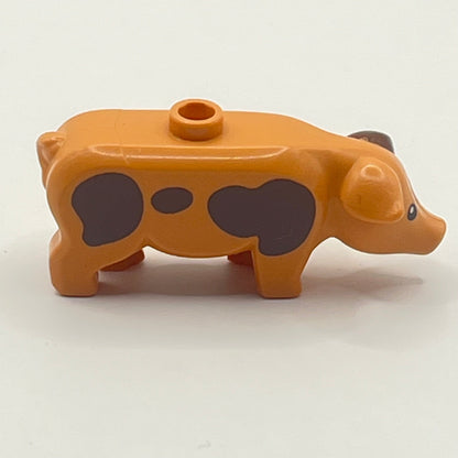 LEGO Pig, Dark Brown Spots, 1 Piece