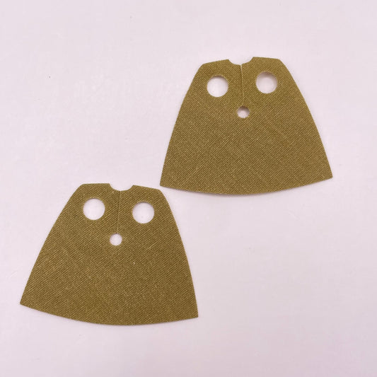LEGO Short Capes, Olive Green, Accessories, Minifigure, 2 Pieces