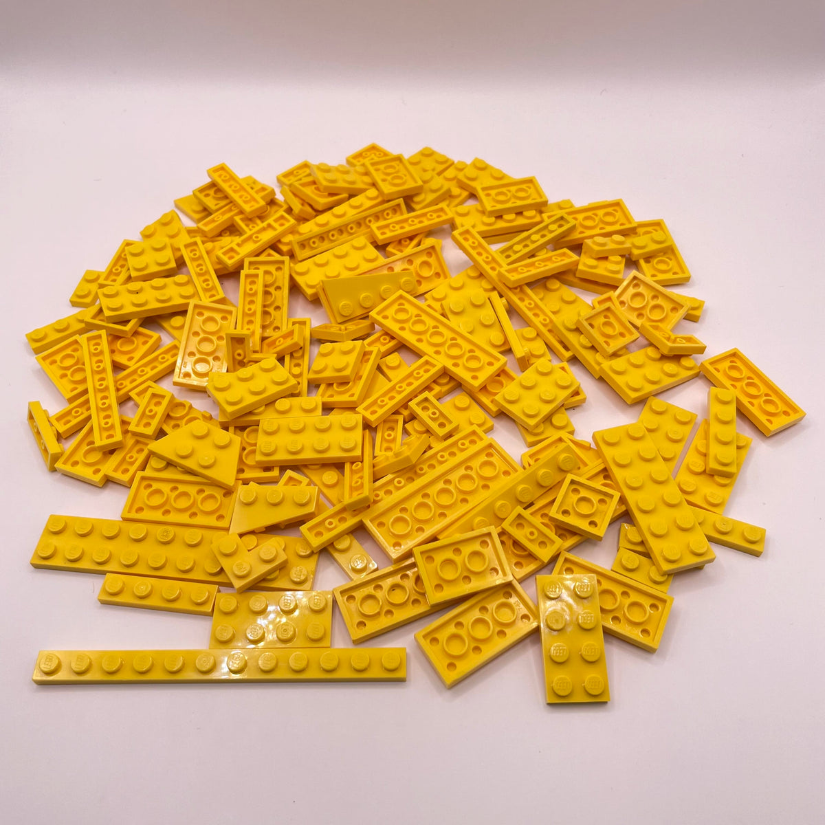 LEGO Yellow, Mixed Plates,  Approx. 110g
