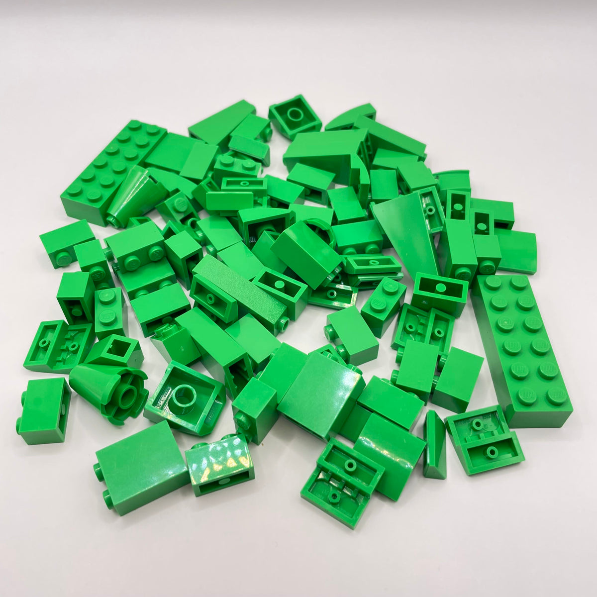 LEGO Bright Green, Slopes and Bricks, Approx. 80g