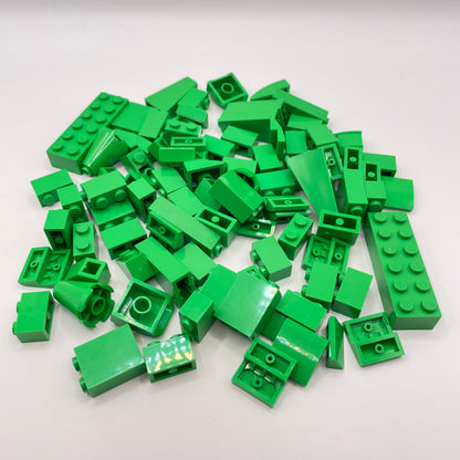 LEGO Bright Green, Slopes and Bricks, Approx. 80g