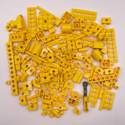 LEGO Technic Pieces, Yellow, Approx. 110g