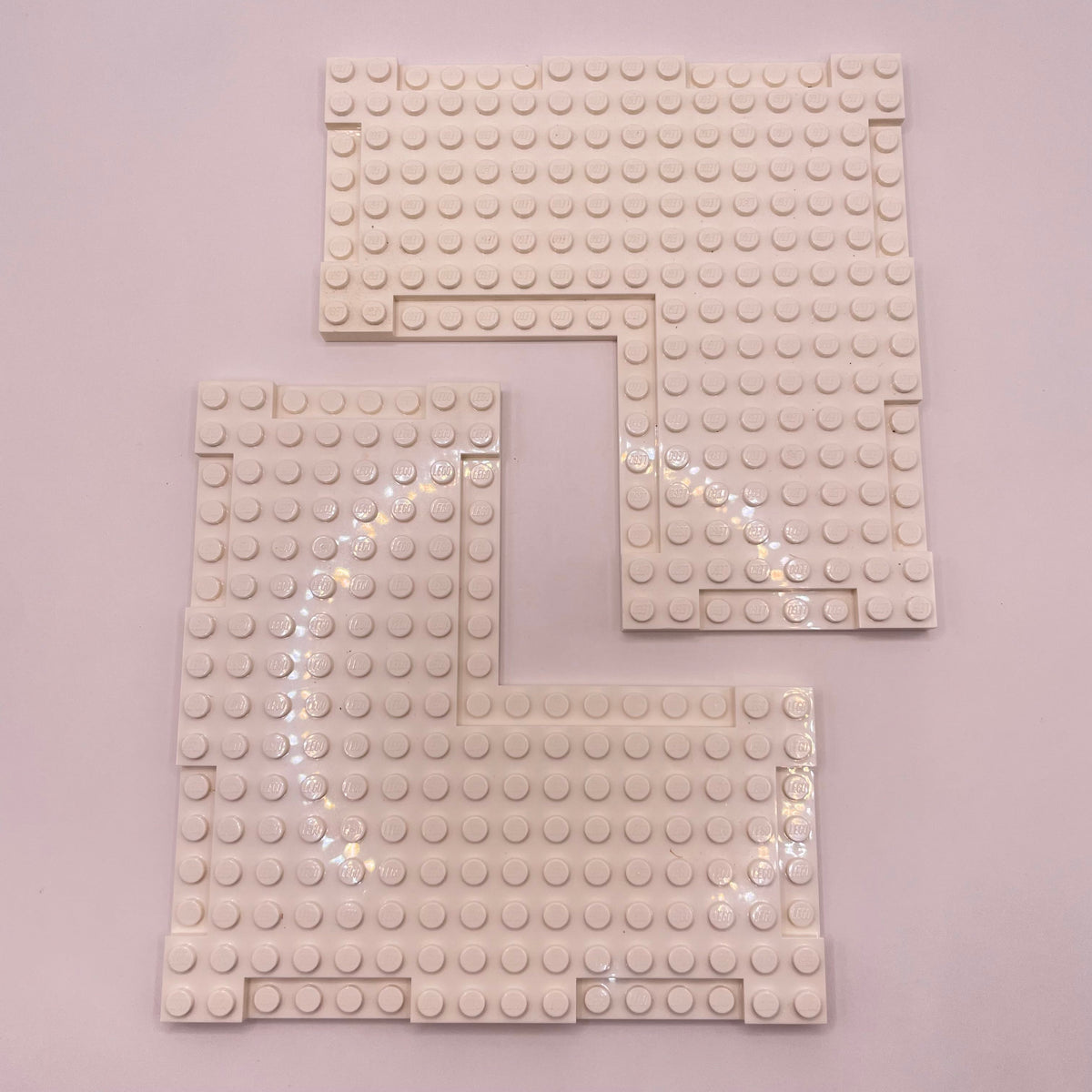 LEGO 16x16 Modified Plates, White, 2 Pieces,