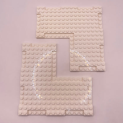 LEGO 16x16 Modified Plates, White, 2 Pieces,