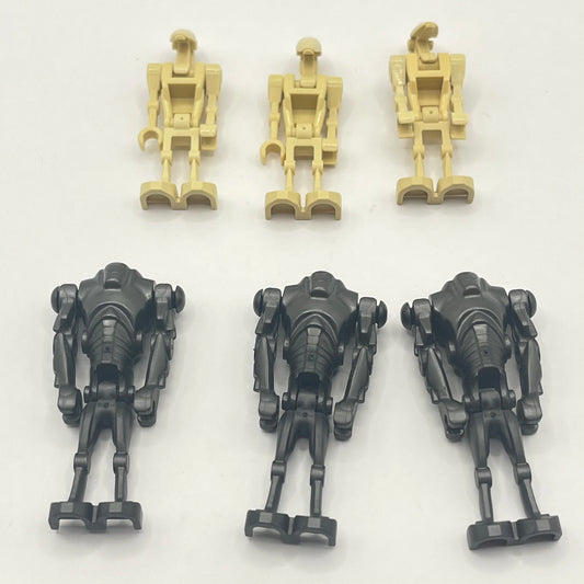 LEGO Star Wars 3 x Super Battle Droids, 3 x Battle Droids, Minifigure