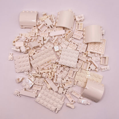 LEGO White, Flexible Connections,  Approx. 80g