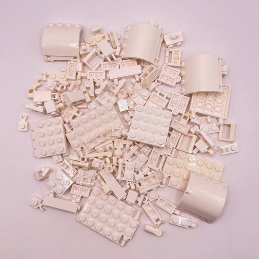 LEGO White, Flexible Connections,  Approx. 80g