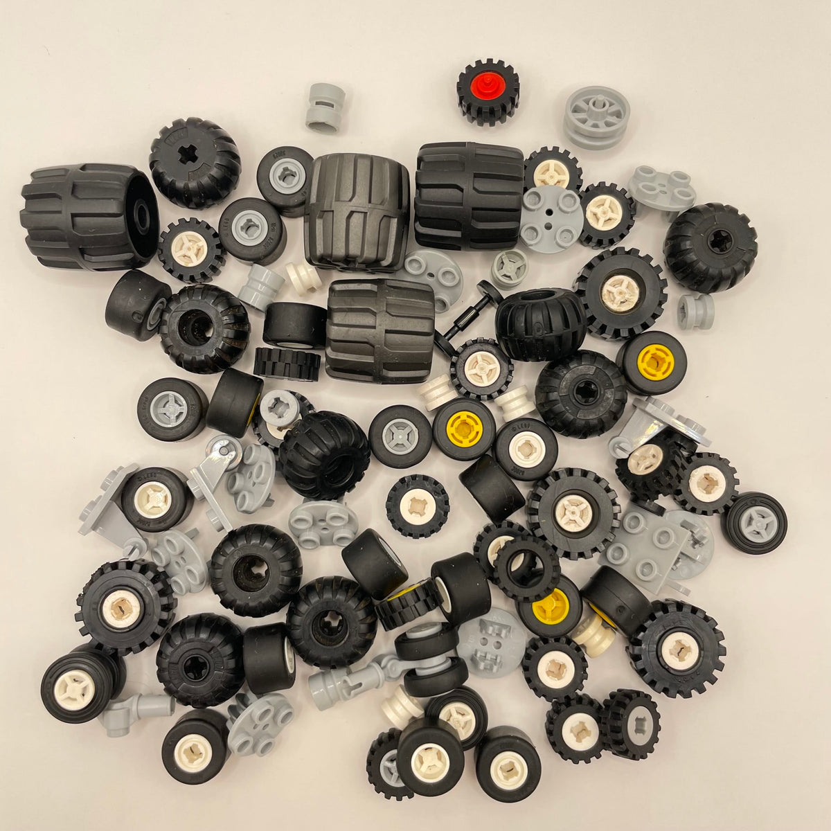 LEGO Small Mixed Wheels, Mixed Colours, Vehicle, Approx. 110g