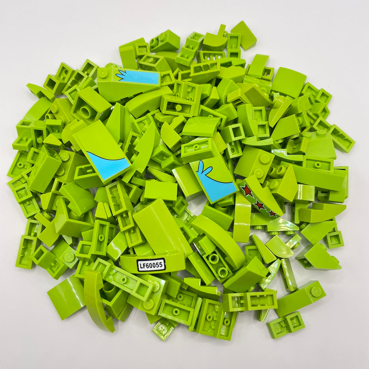 LEGO Slopes, Lime, Approx. 125g