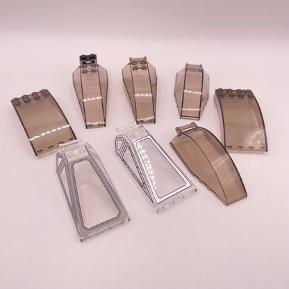 LEGO Canopys, Transparent, Vehicle Pieces, 8 Pieces