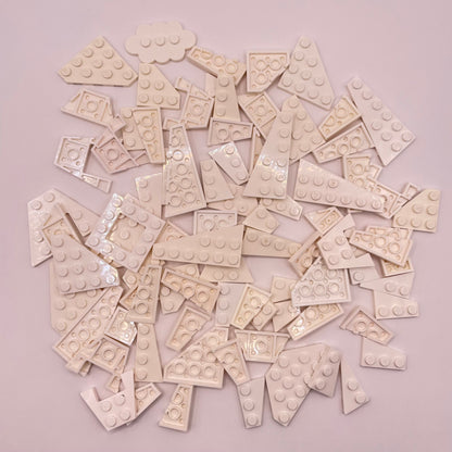 LEGO Wings Plates, Small, White, Approx. 80g