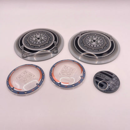 LEGO Printed Dish, Mixed Colours, Vehicle Pieces, 5 Pieces