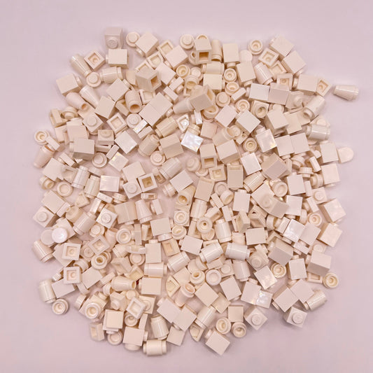 LEGO Greebling, White, Approx. 80g