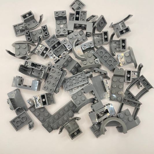 LEGO Vehicle Connections, Dark Bluish Grey, Approx. 80g