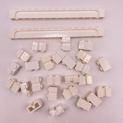 LEGO Roller Door Bricks, White, Building, Approx. 30g