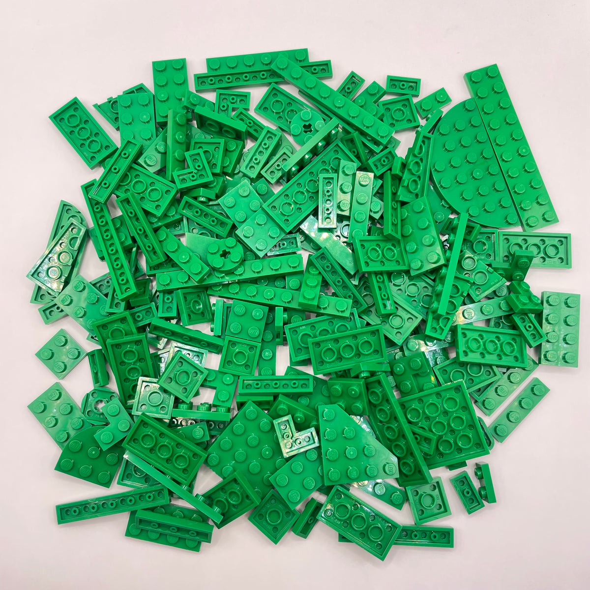 LEGO Plates, Green, Approx. 150g