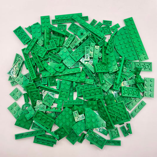 LEGO Plates, Green, Approx. 150g