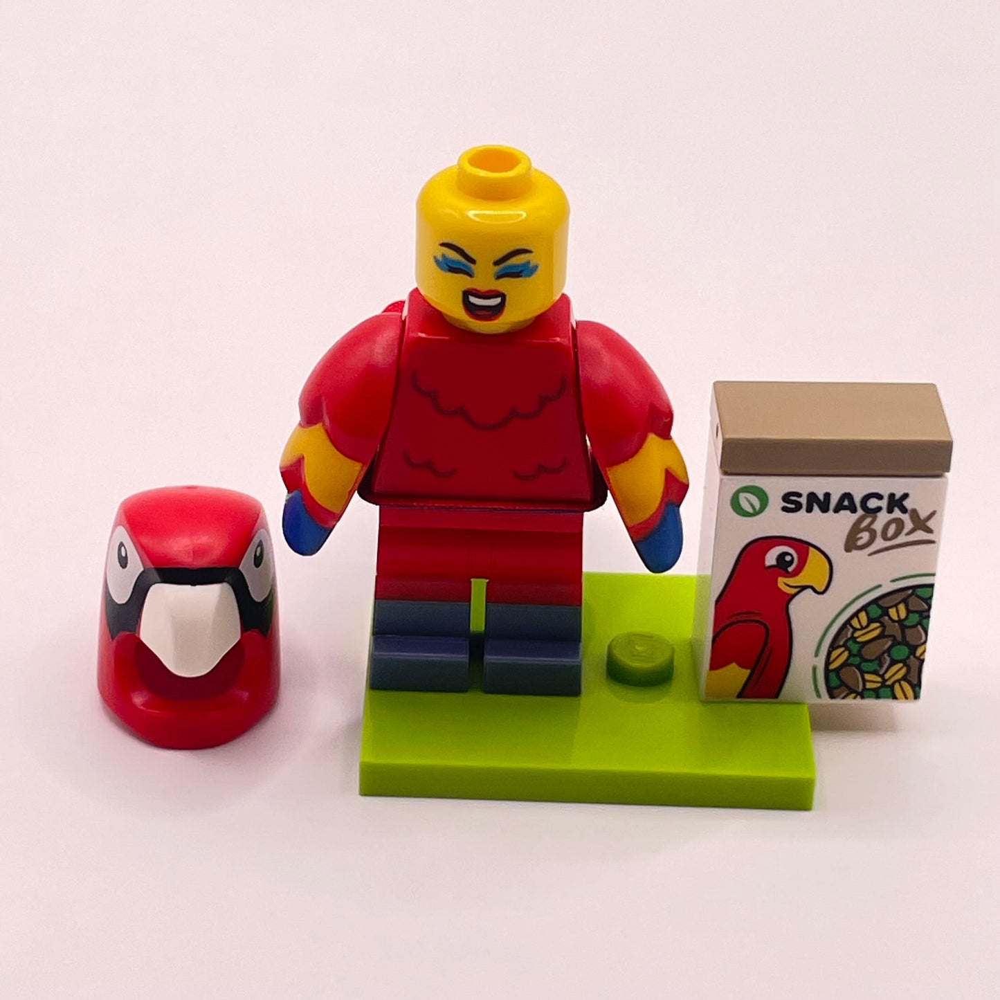 LEGO Parrot Costume Fan, Collectible Series 28, Minifigure (col472)