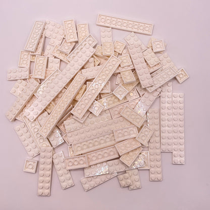 LEGO Plates 2xWide, White, Approx. 150g